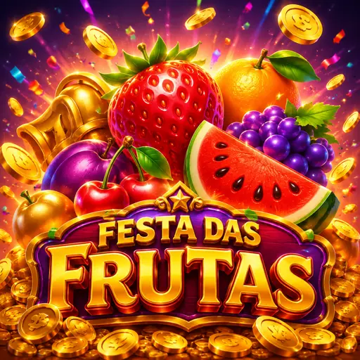 Slot clássico de frutas com visual colorido e rolos simples