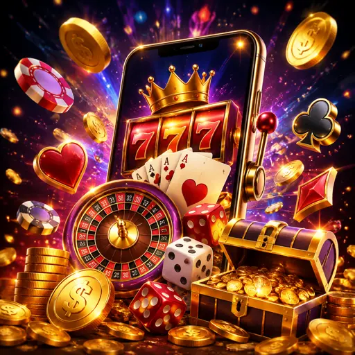 Dois celulares exibindo o aplicativo com mesas ao vivo e slots