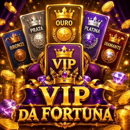 Escada de níveis do programa VIP em acabamento dourado
